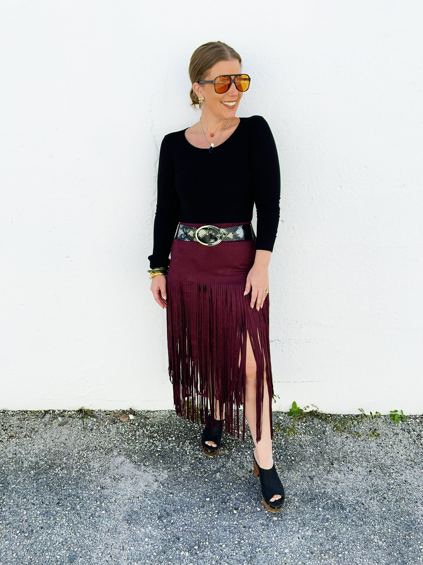 Katrina Fringe Skirt