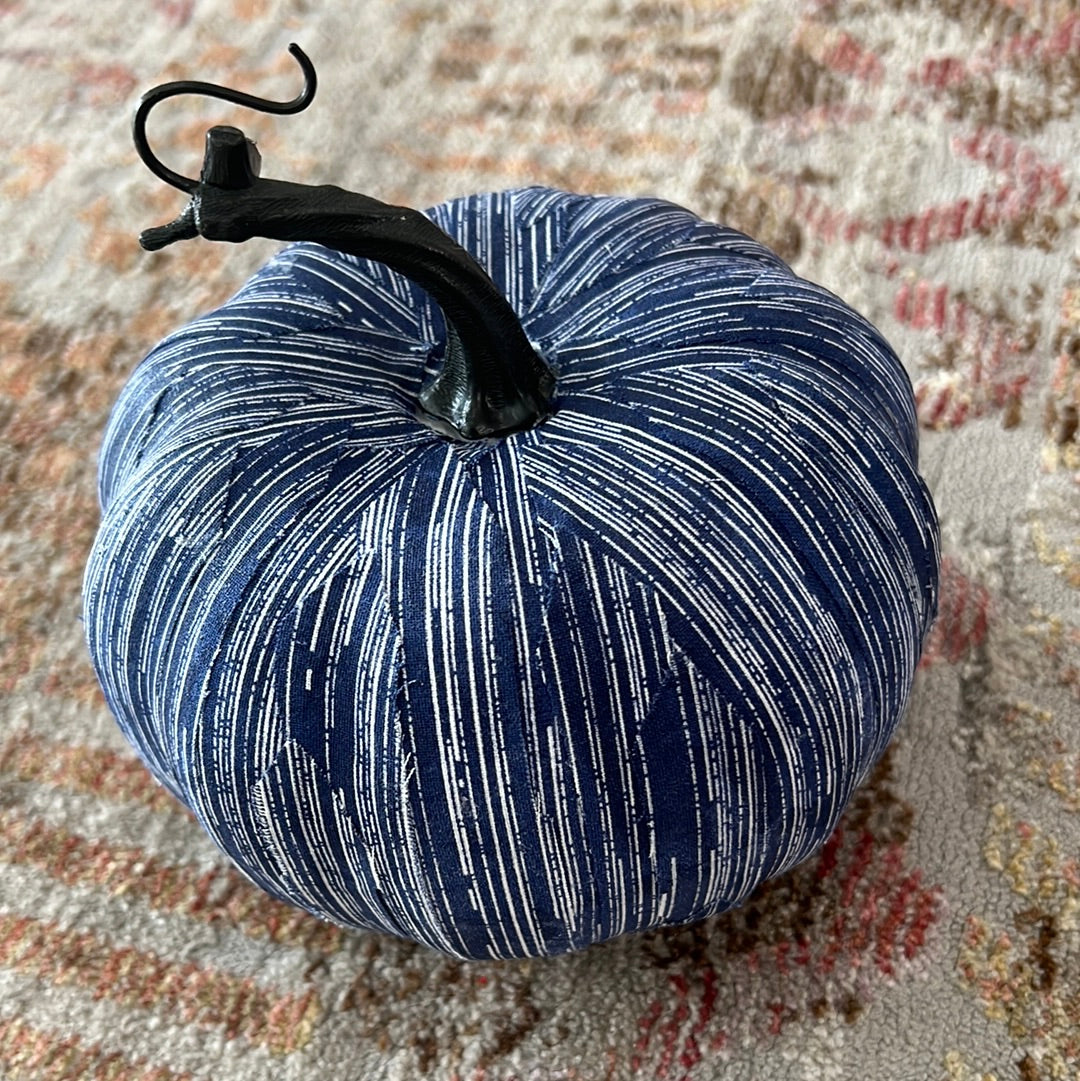 Blue & White Pumpkin Small