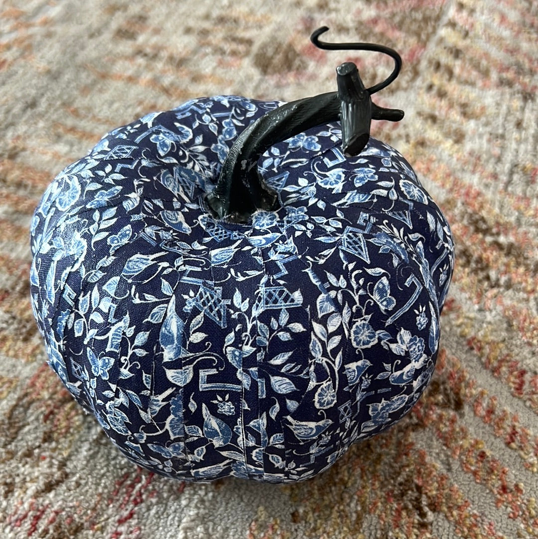 Blue & White Pumpkin Small