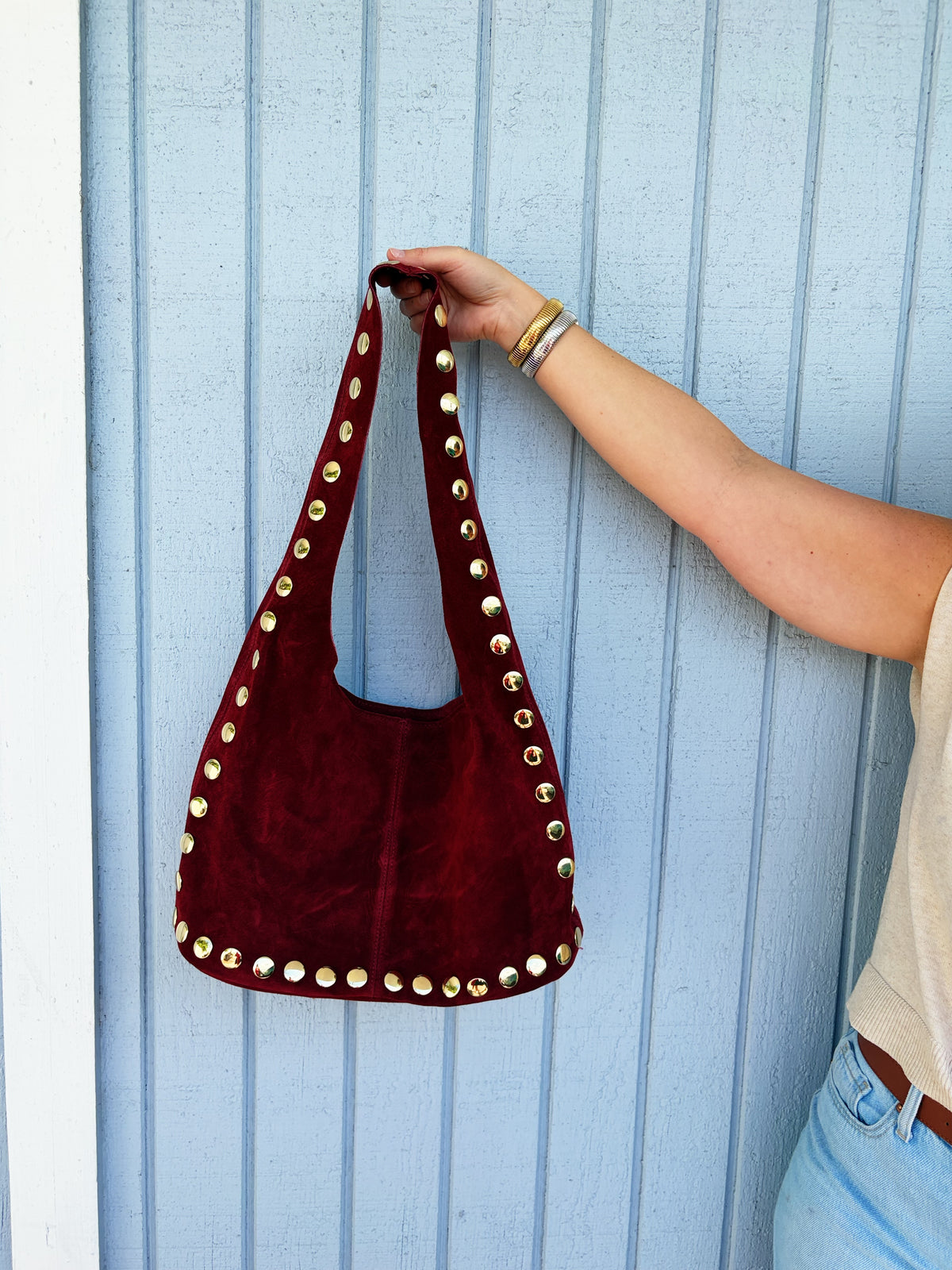 Sherry Suede Bag Red