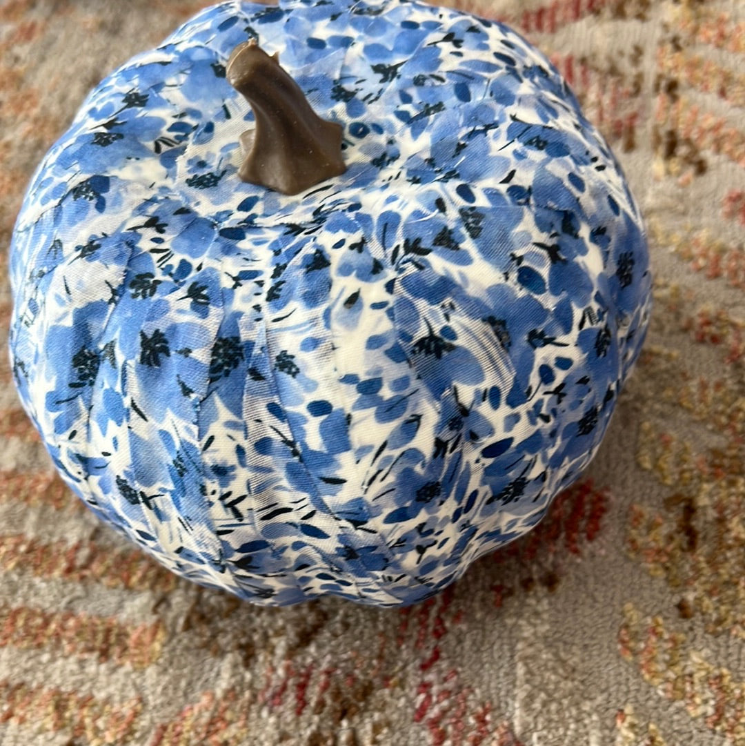Blue & White Pumpkin Small