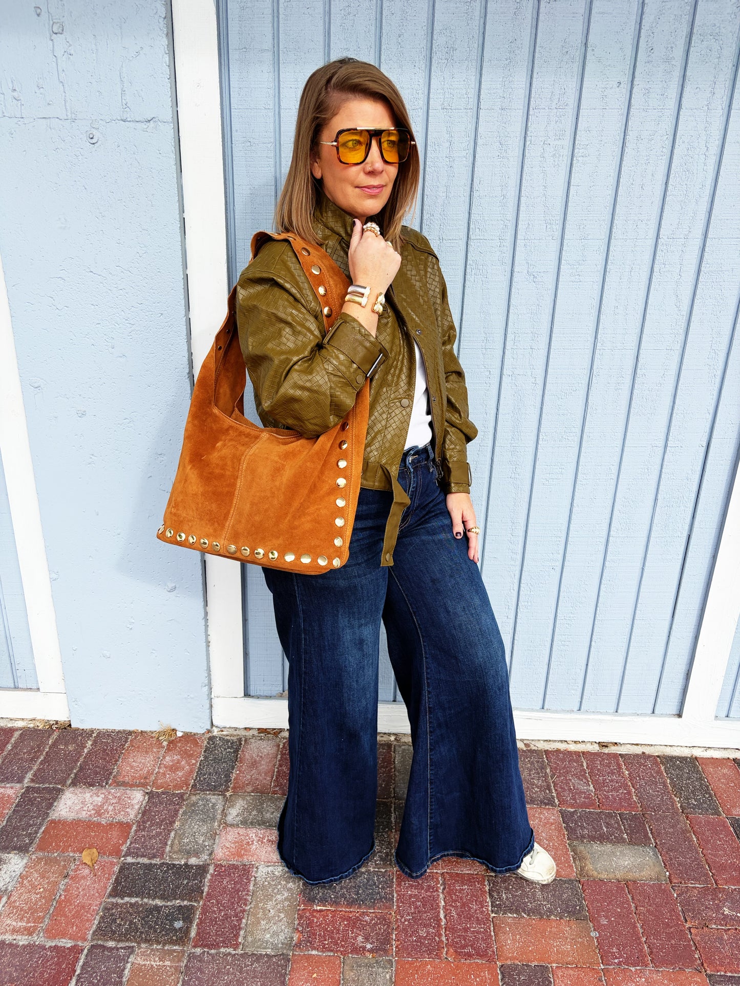 Sherry Suede Bag Camel