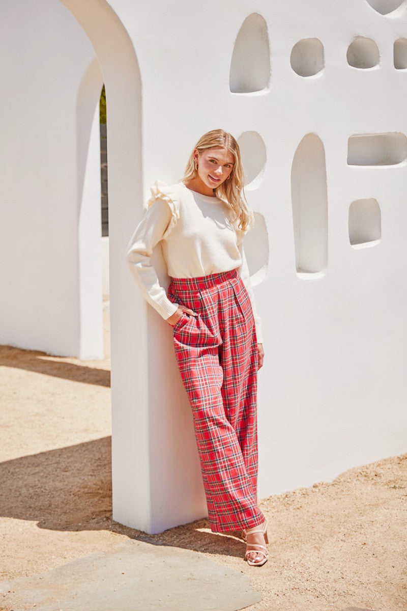 Kate Plaid Pants