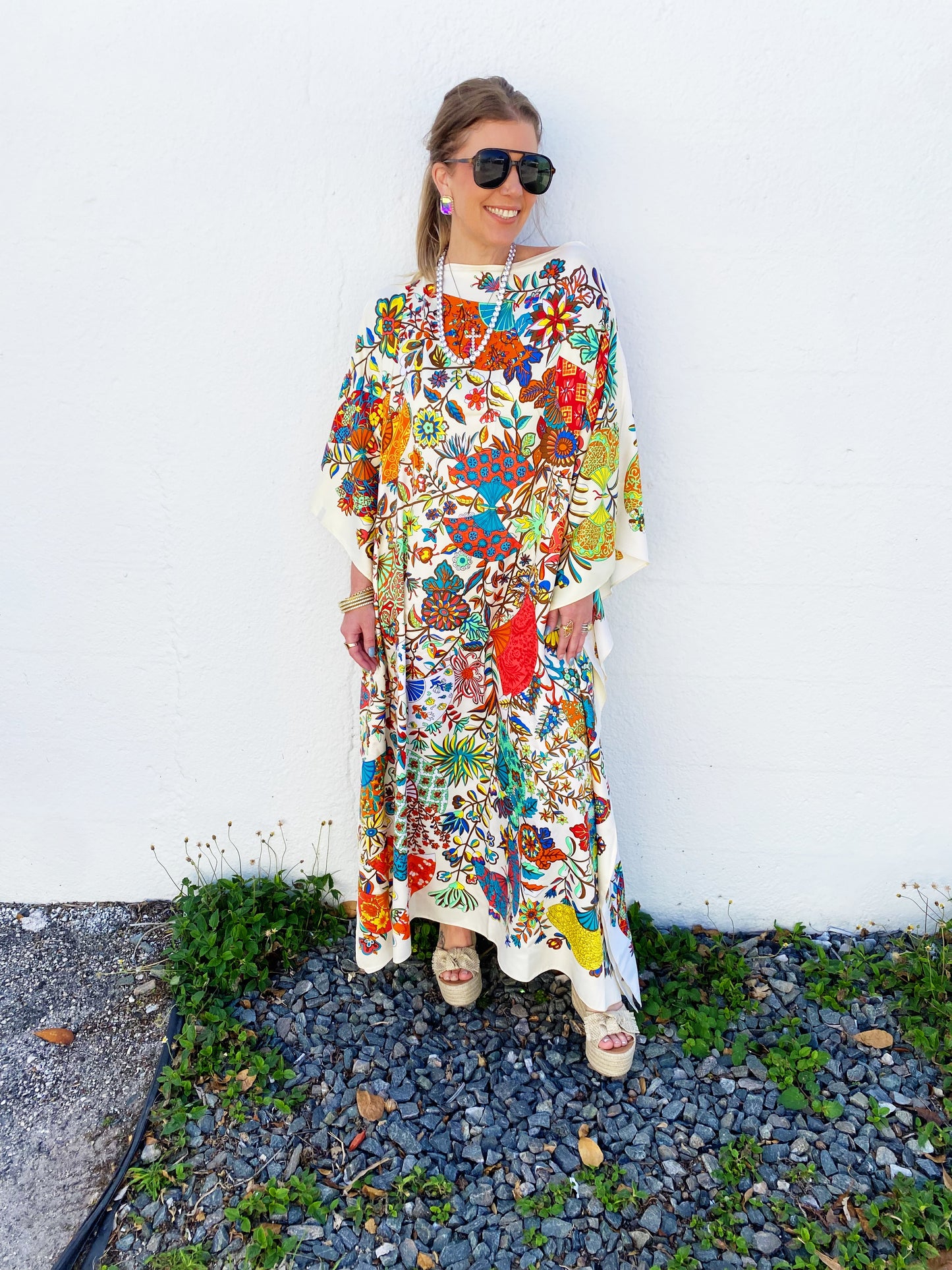 Ella Kaftan - Washable Silk- Multiple Prints