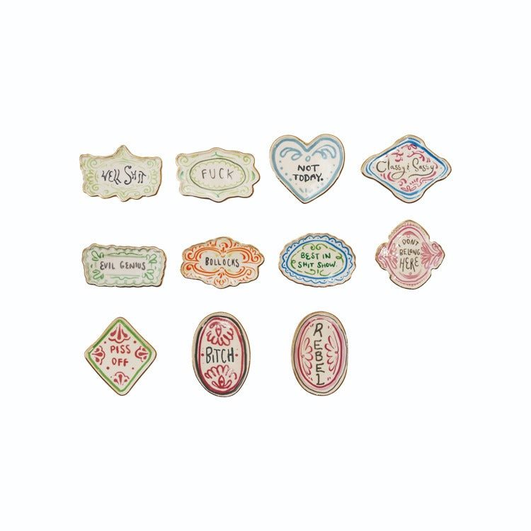 Sassy Stoneware Magnets FINAL SALE