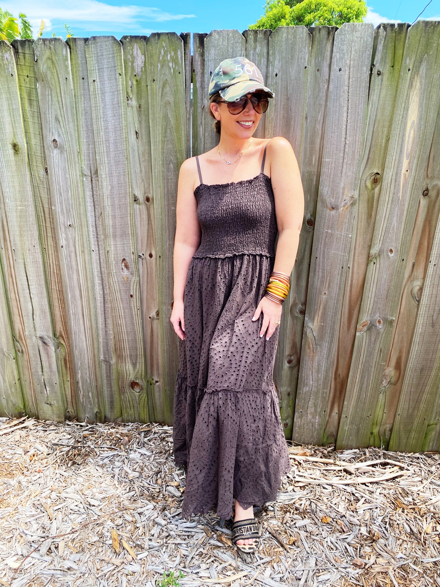Celia Dress in Brown