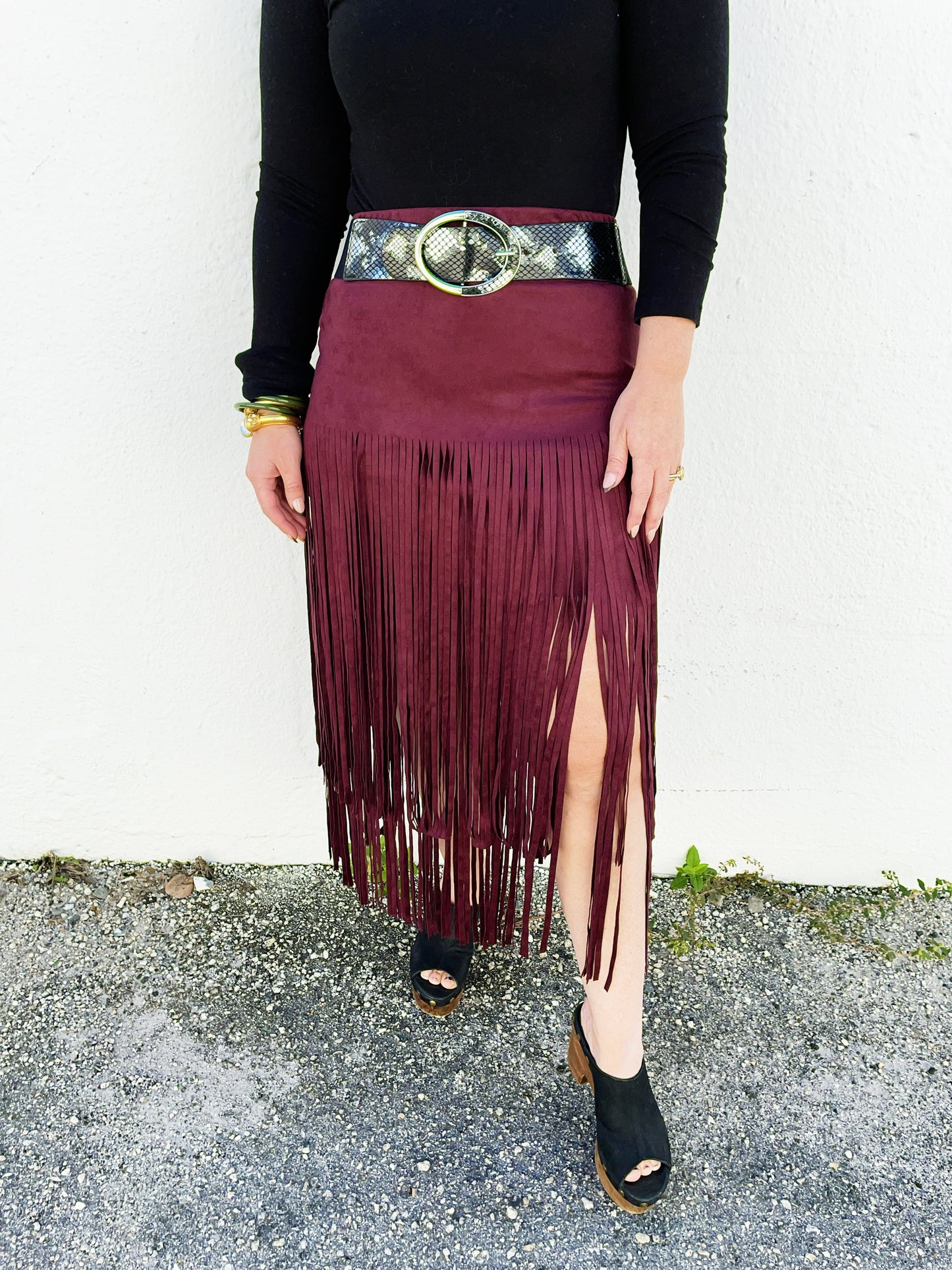 Katrina Fringe Skirt