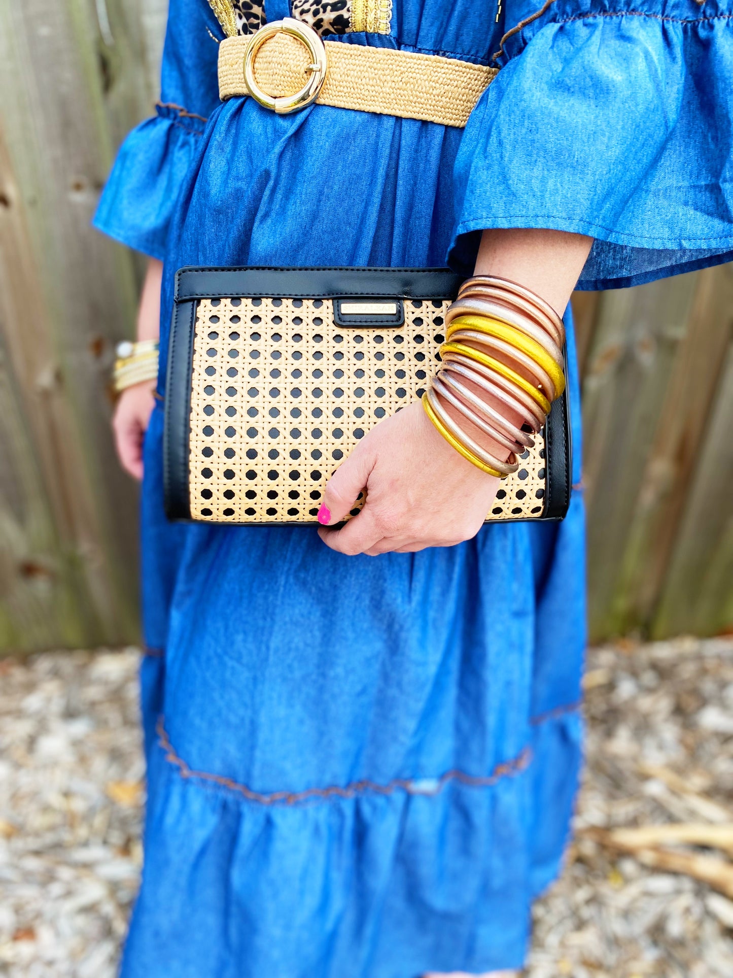 Solei Black Clutch *FINAL SALE