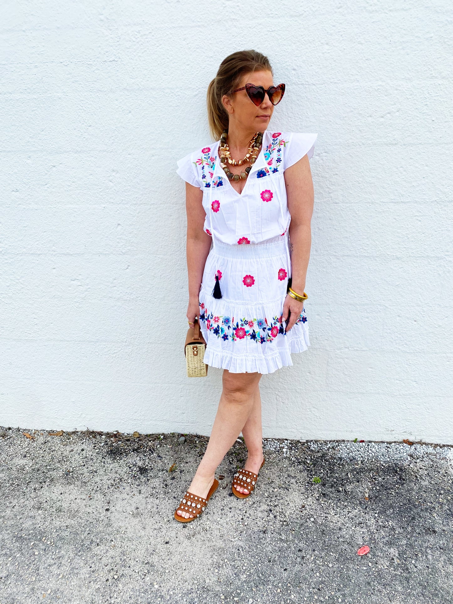 Charlotte Embroidered Dress *FINAL SALE