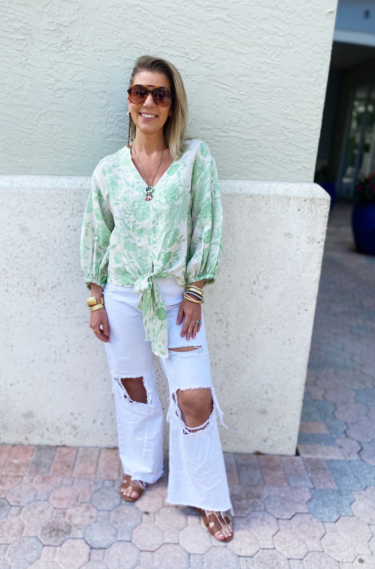 Ellie Top in Green