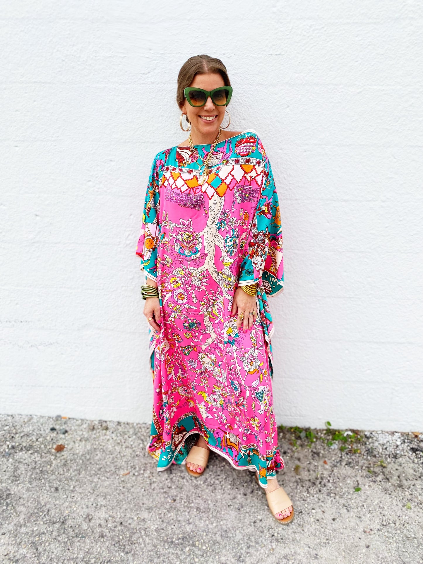 Ella Kaftan - Washable Silk- Multiple Prints