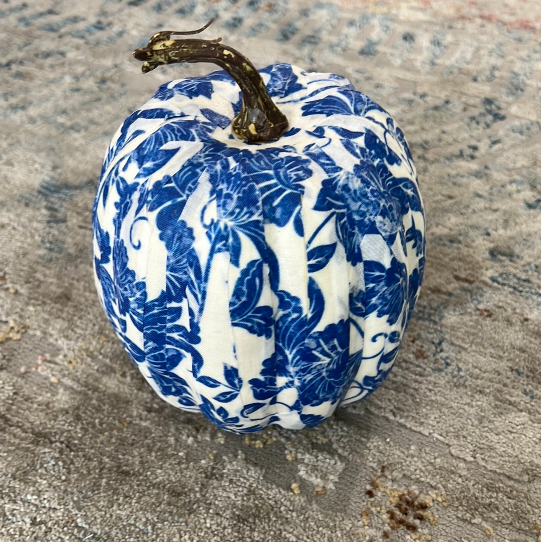 Blue & White Pumpkin Small