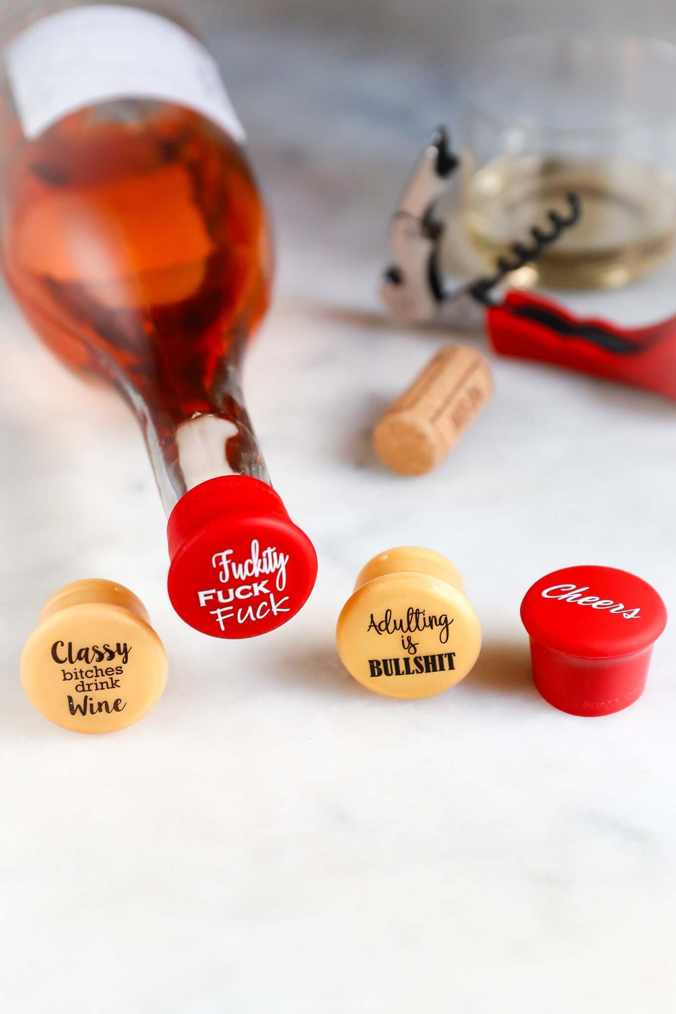 Silicone Wine Stopper (Multiple Styles)