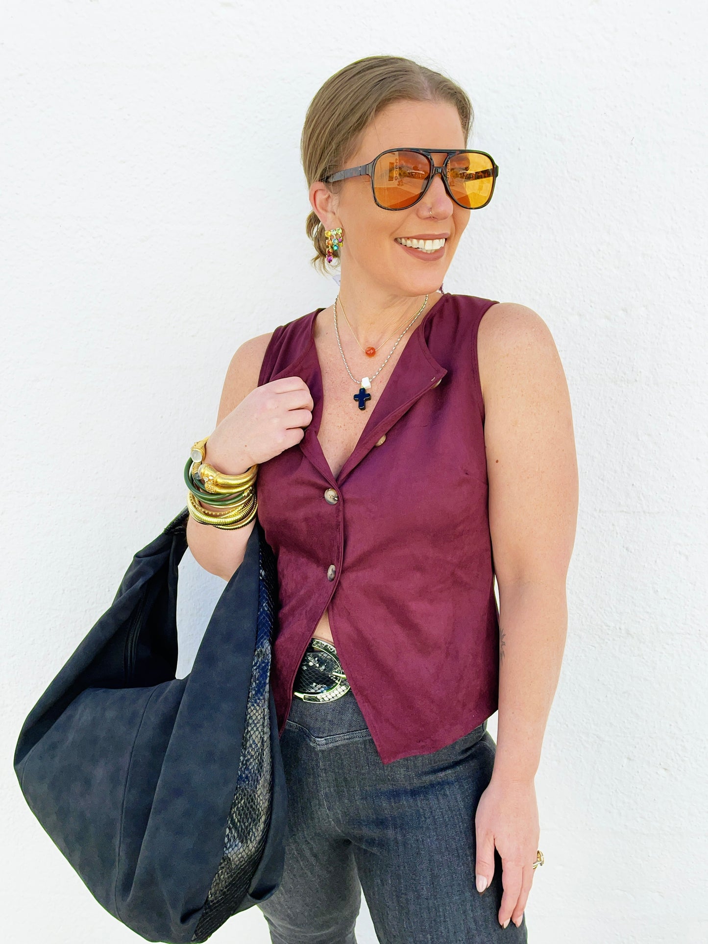 Katrina Suede Top