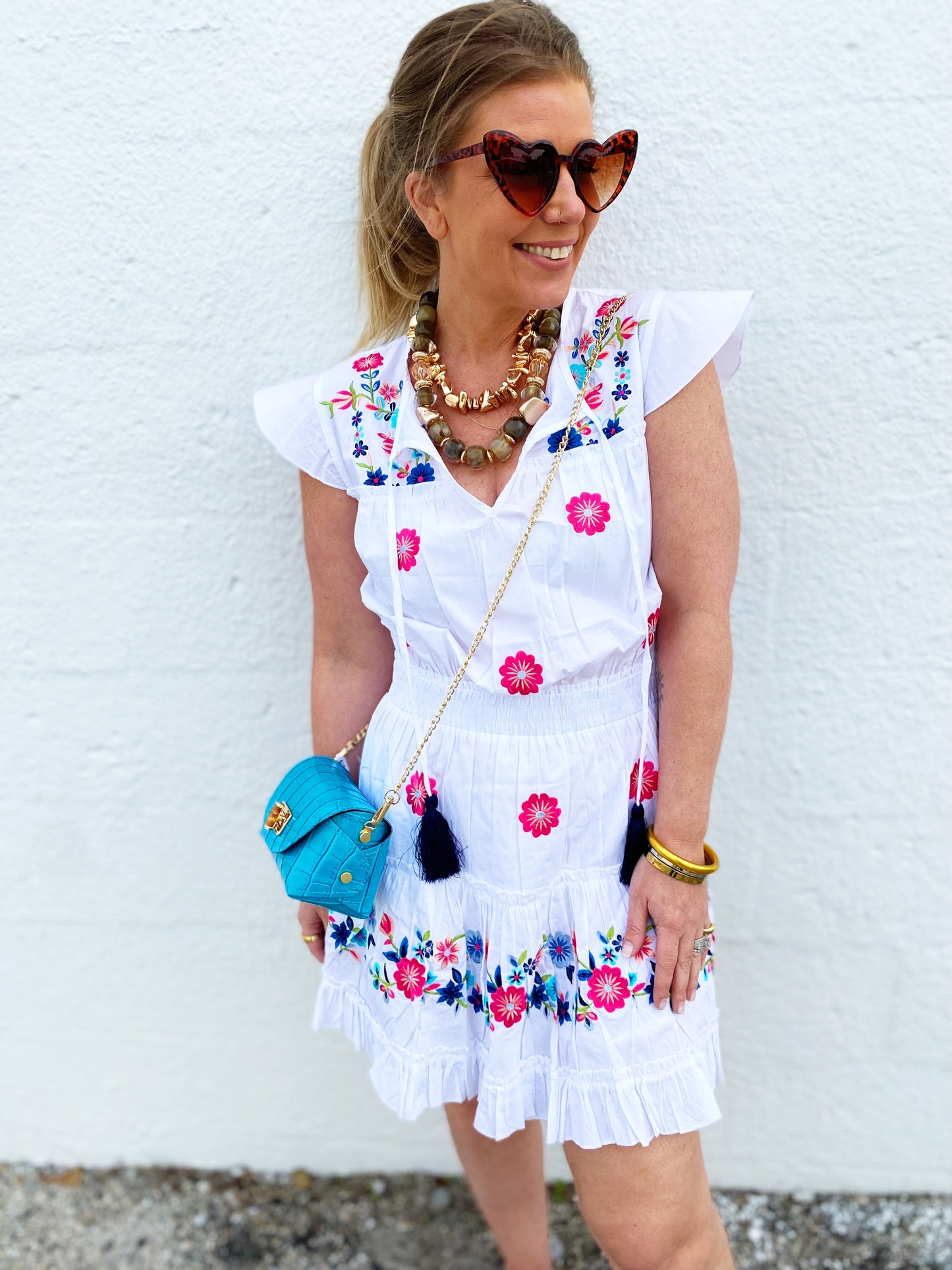 Charlotte Embroidered Dress *FINAL SALE