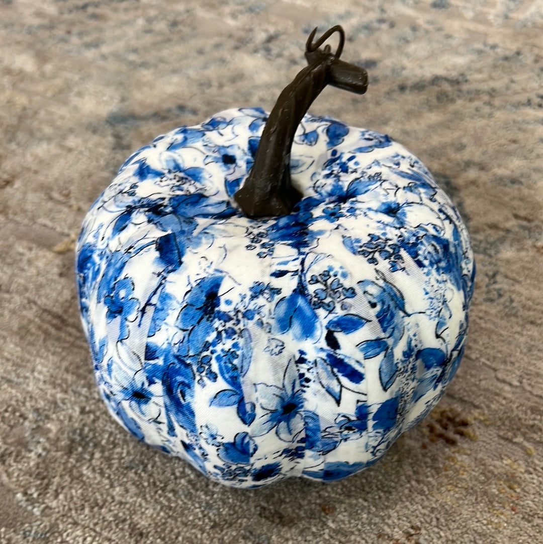 Blue & White Pumpkin Small