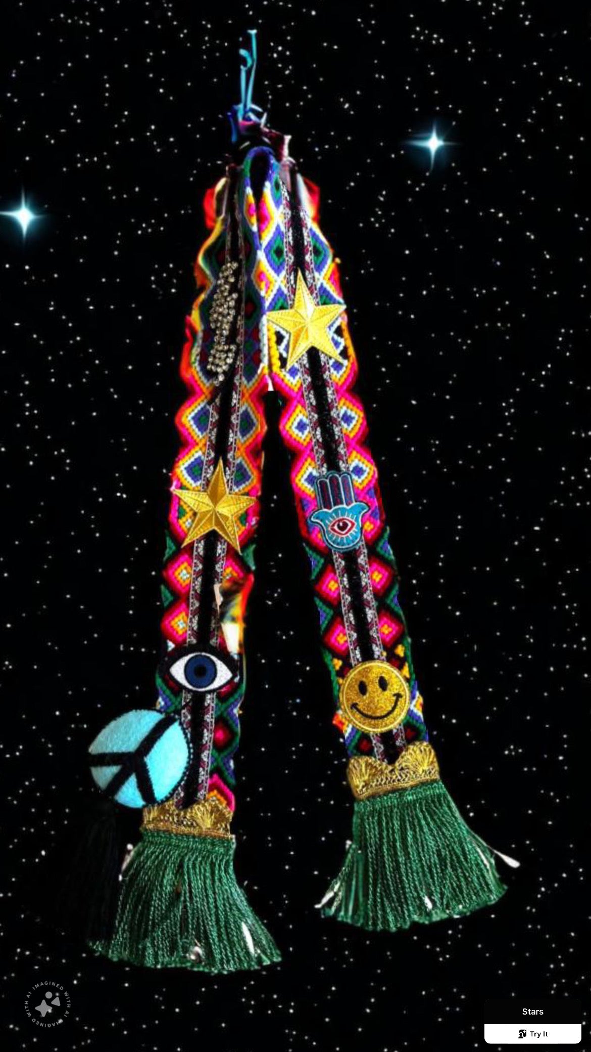 One of a kind strap evil eye
