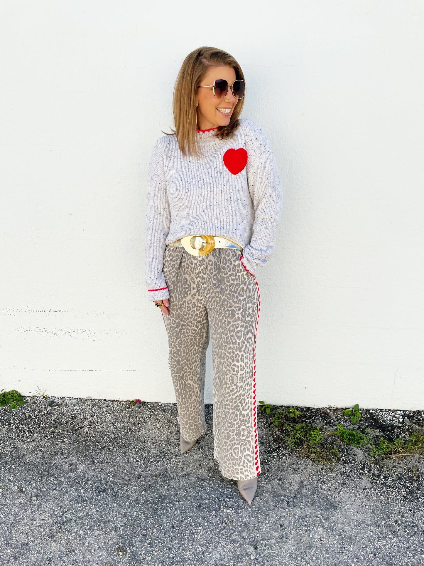 Lulu Heart Sweater S/M