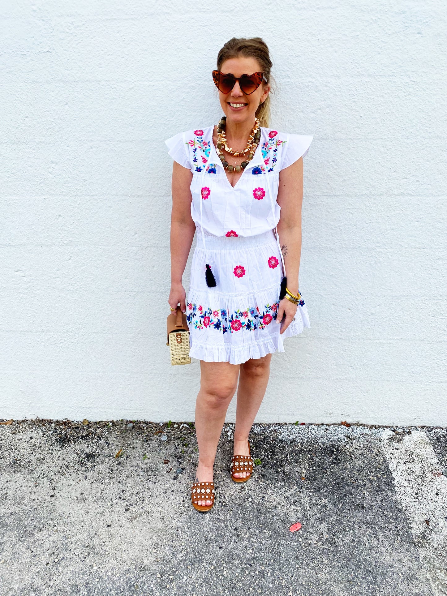 Charlotte Embroidered Dress *FINAL SALE