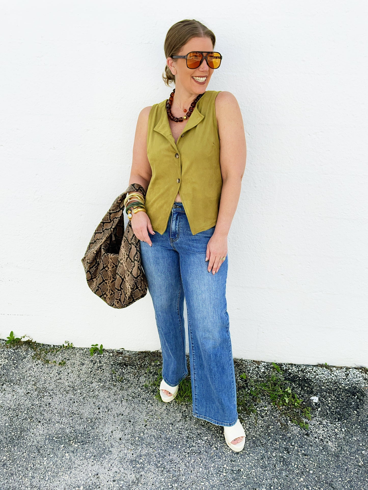 Katrina Suede Top