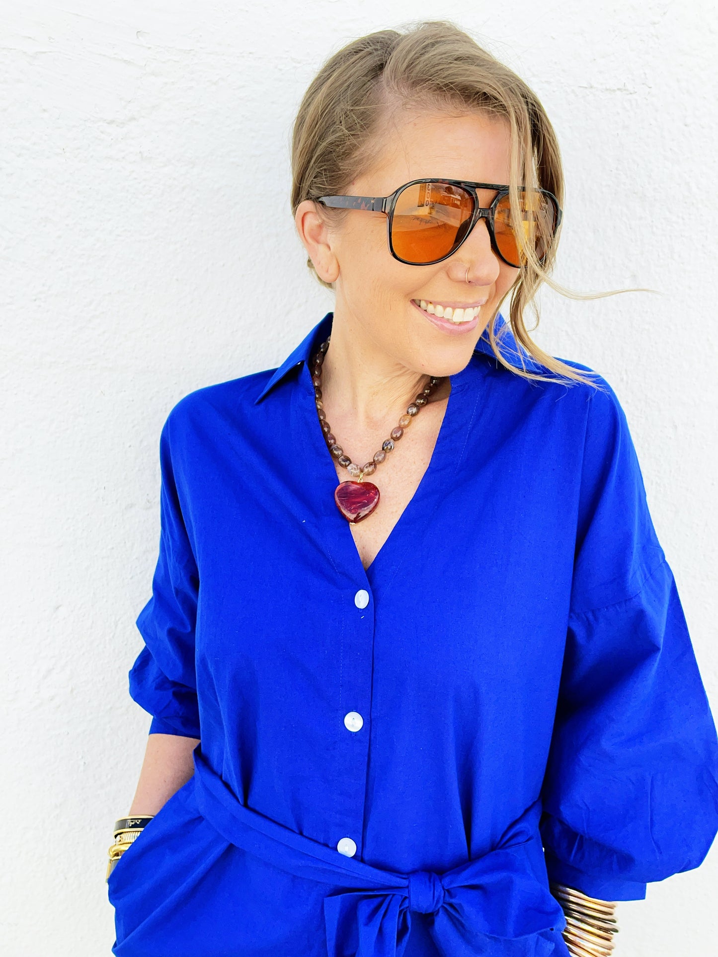 Ansel Dress in Royal Blue