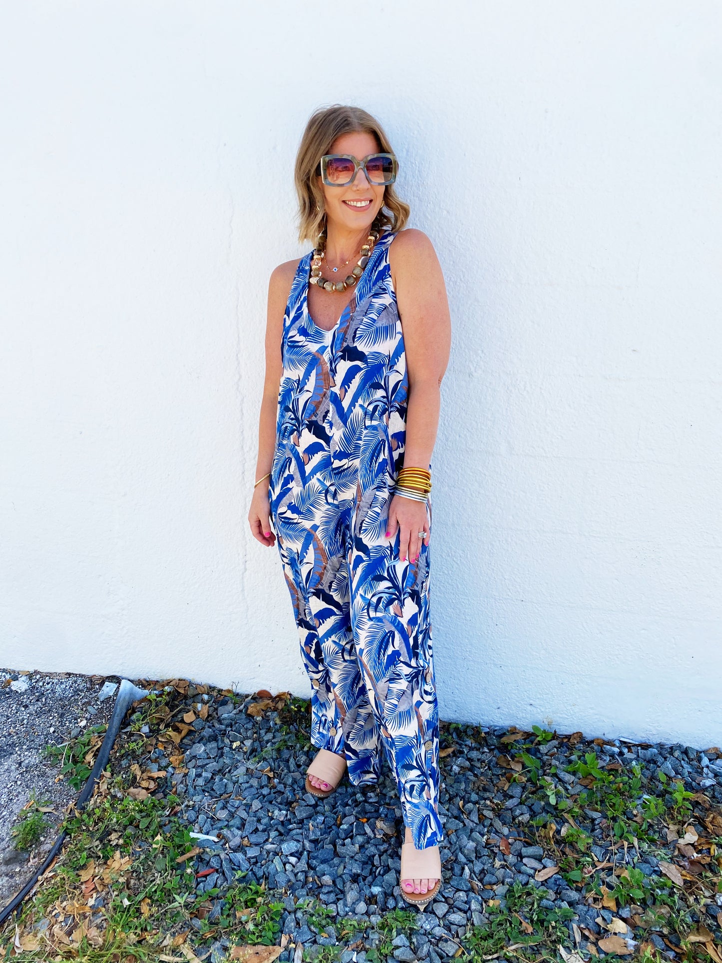 Penny Jumpsuit Blue *FINAL SALE