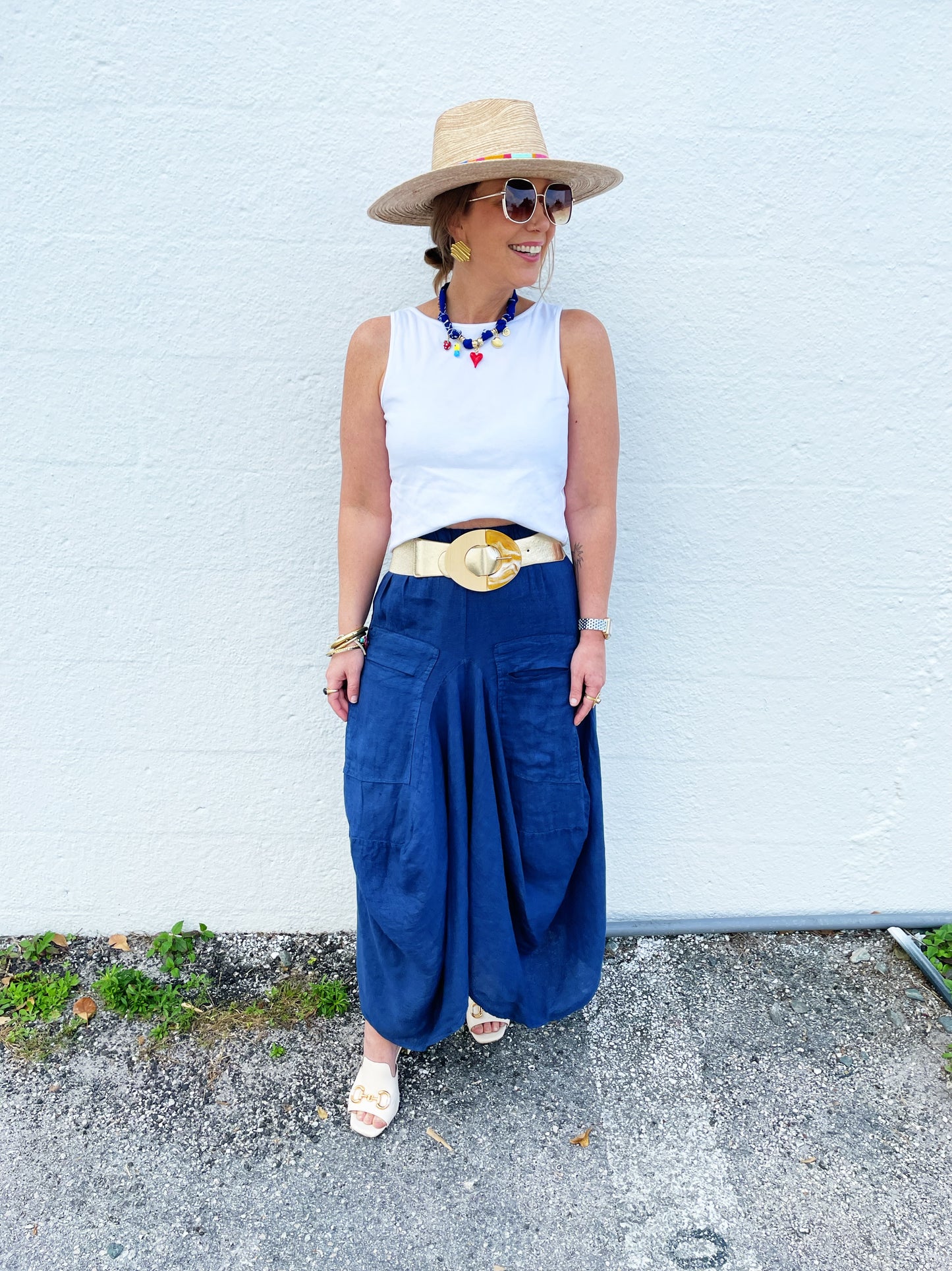 Pawley Skirt in DK Blue