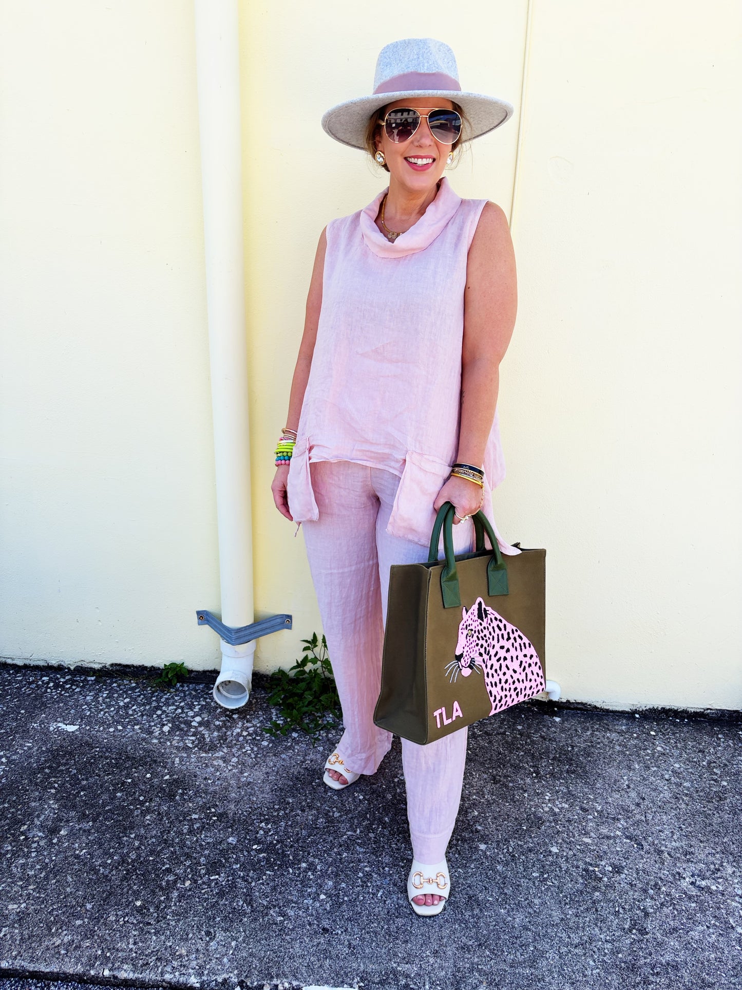 Linda Outfit (Blue, Sand, Pink, White & Navy)