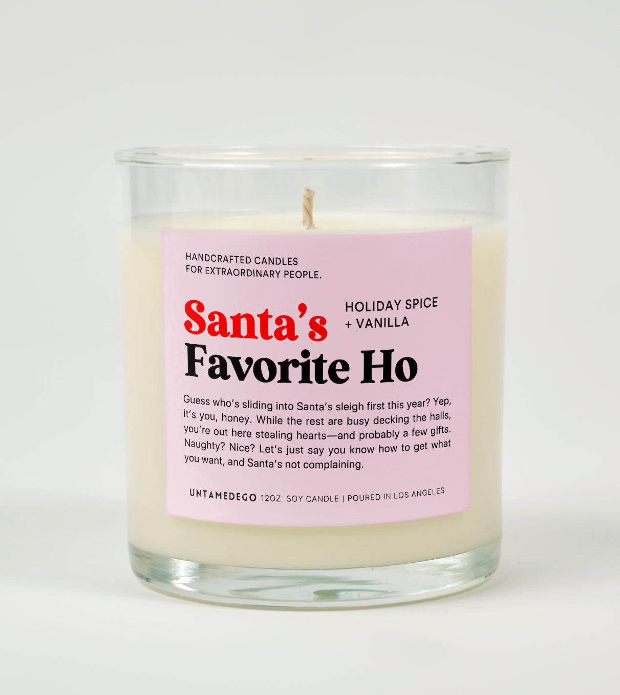 Santa's Favorite Ho | Funny Candle