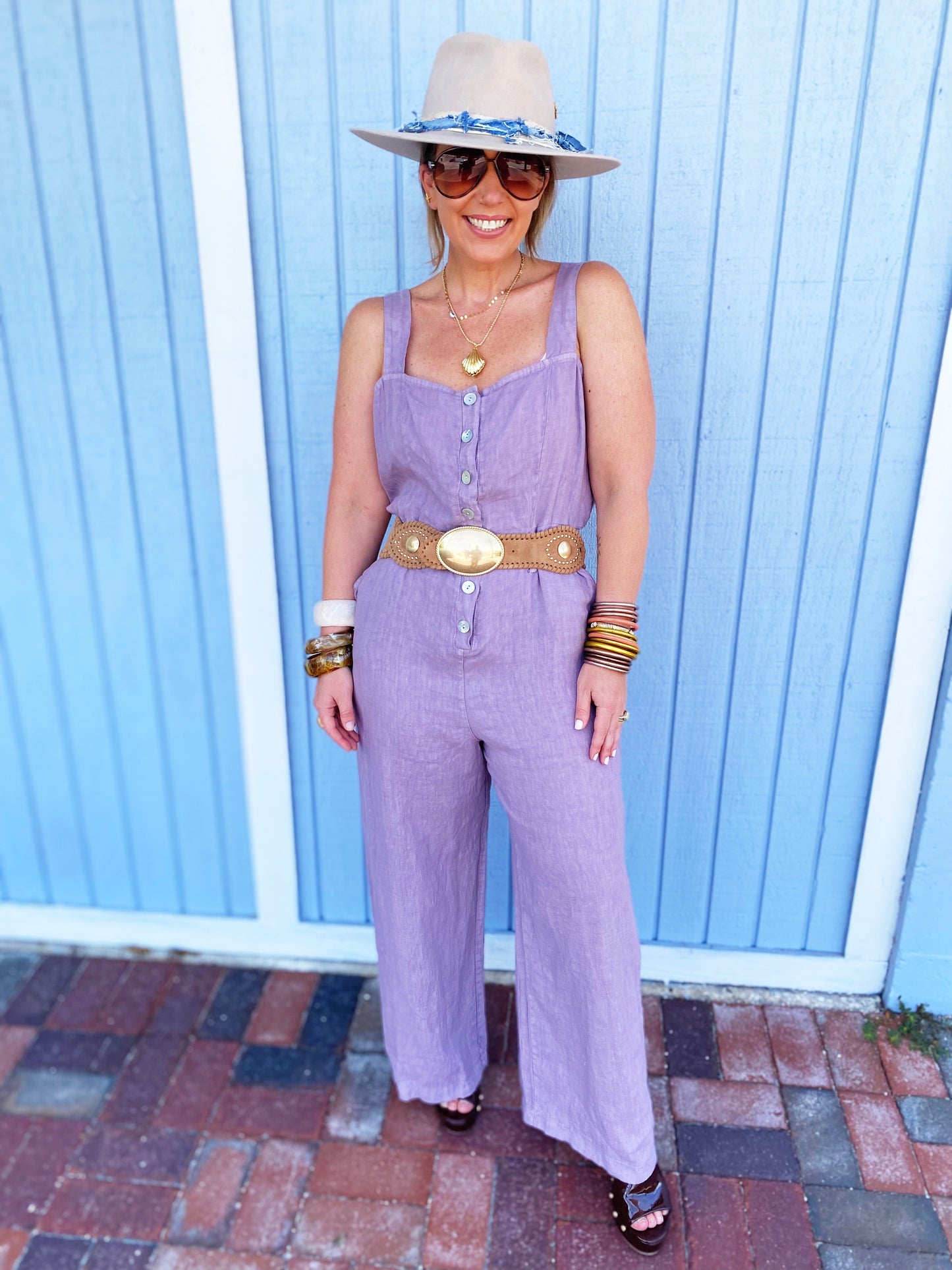 Jamie Jumpsuit in Lilac FINAL SALE