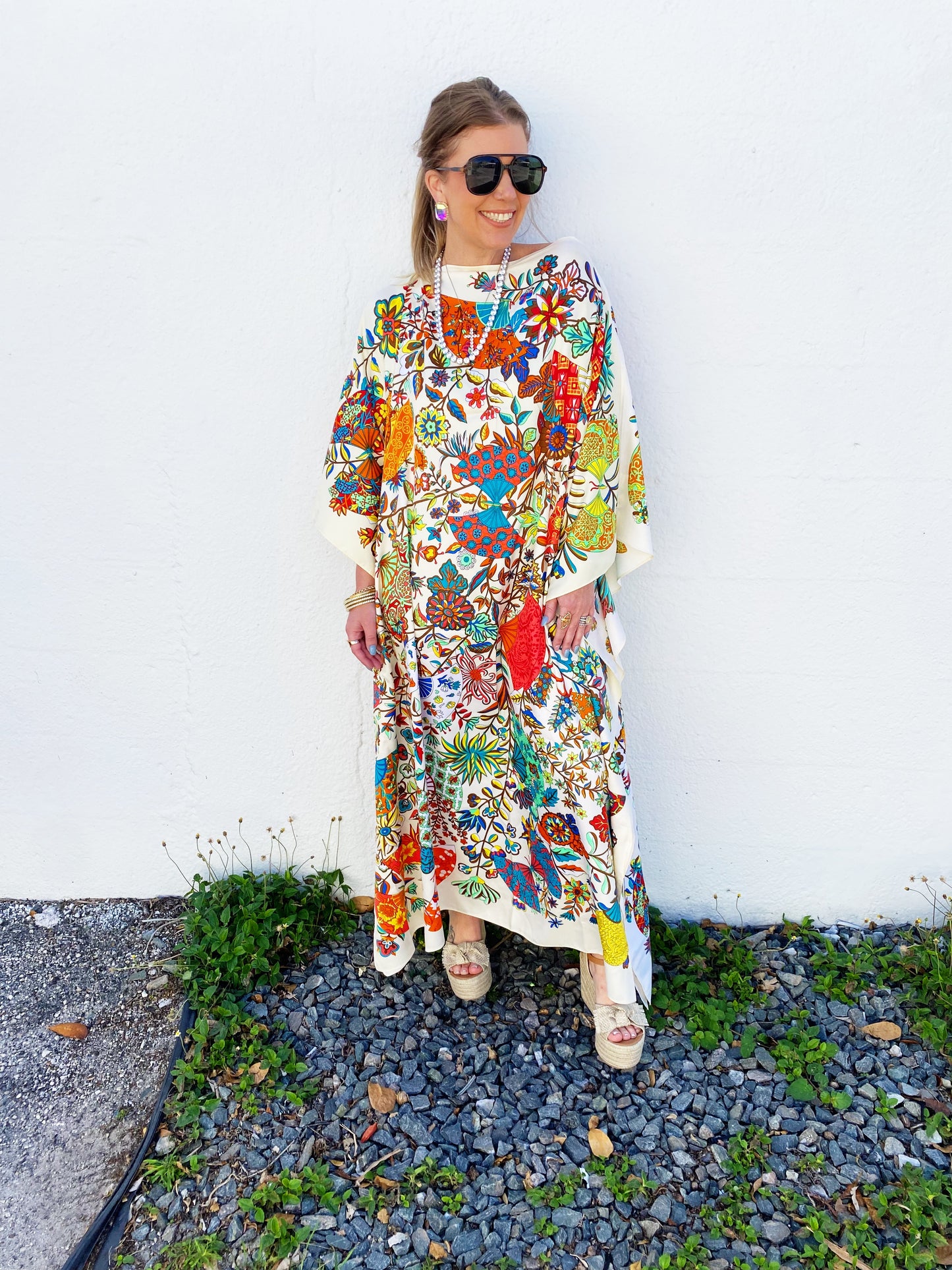 Ella Kaftan - Washable Silk- Multiple Prints