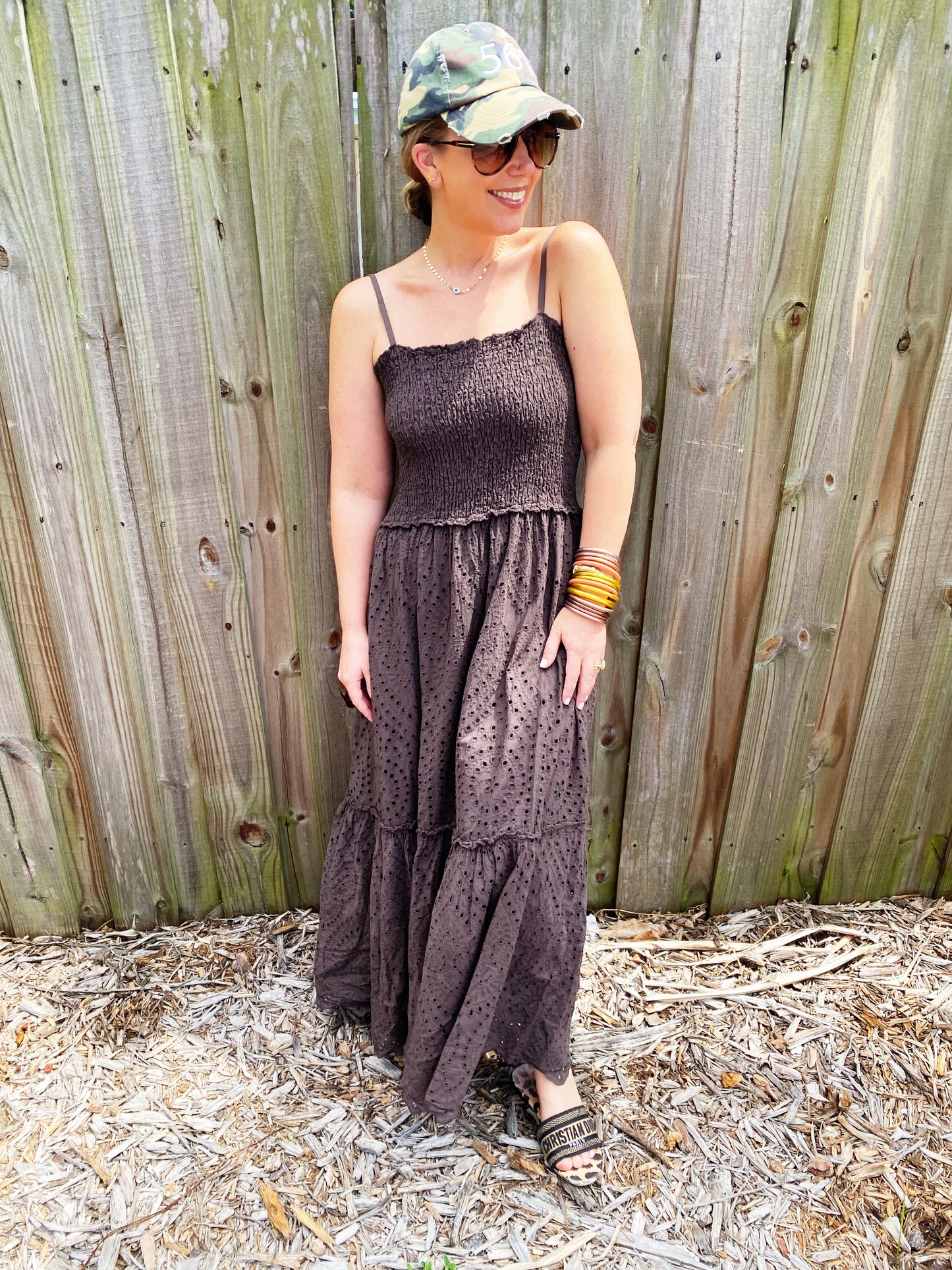 Celia Dress in Brown