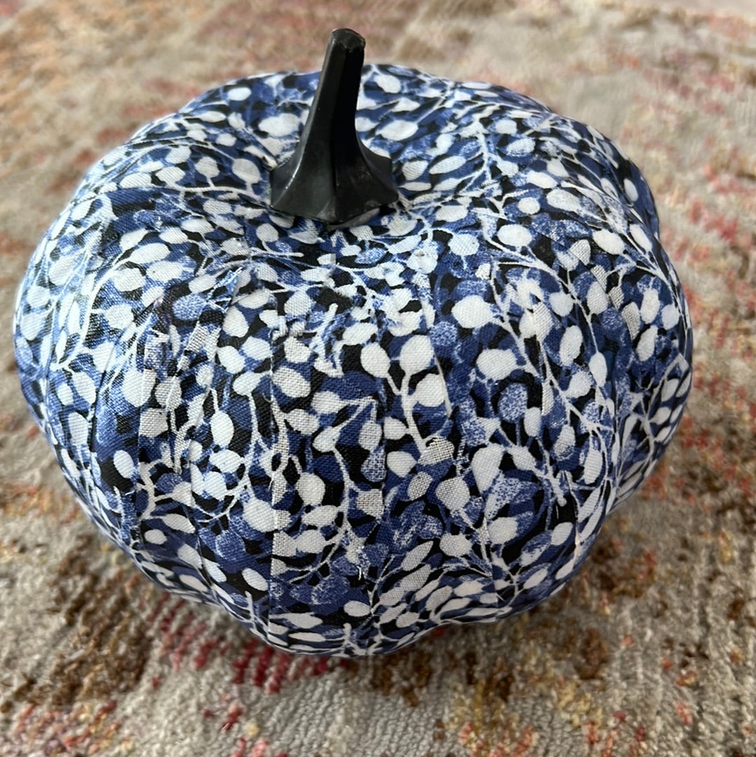 Blue & White Pumpkin Small