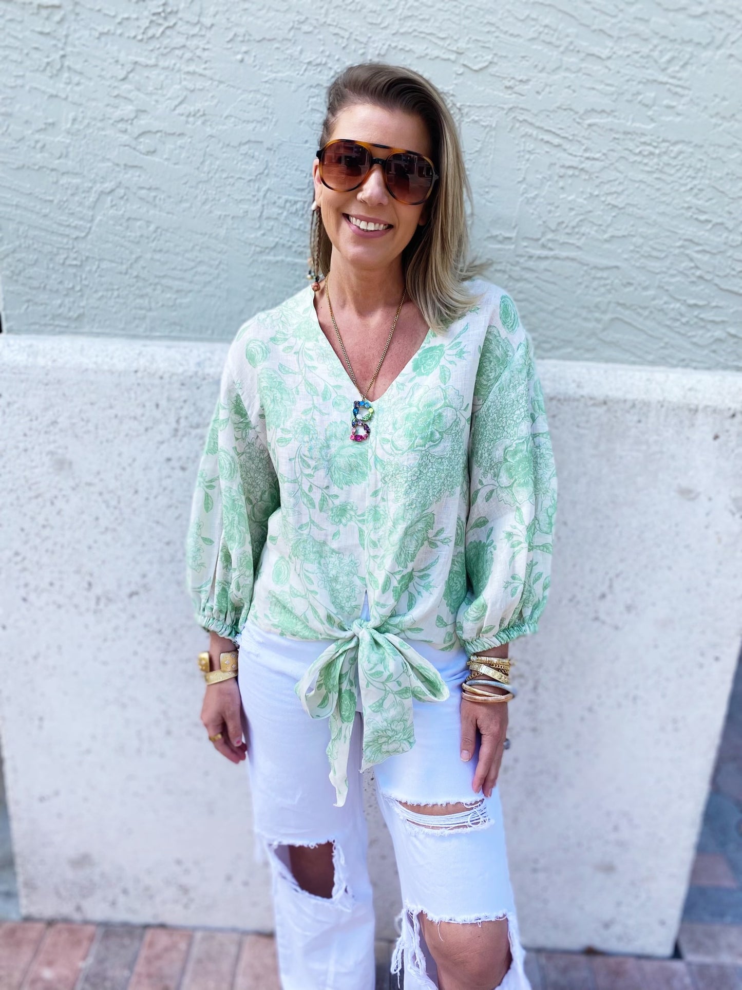 Ellie Top in Green