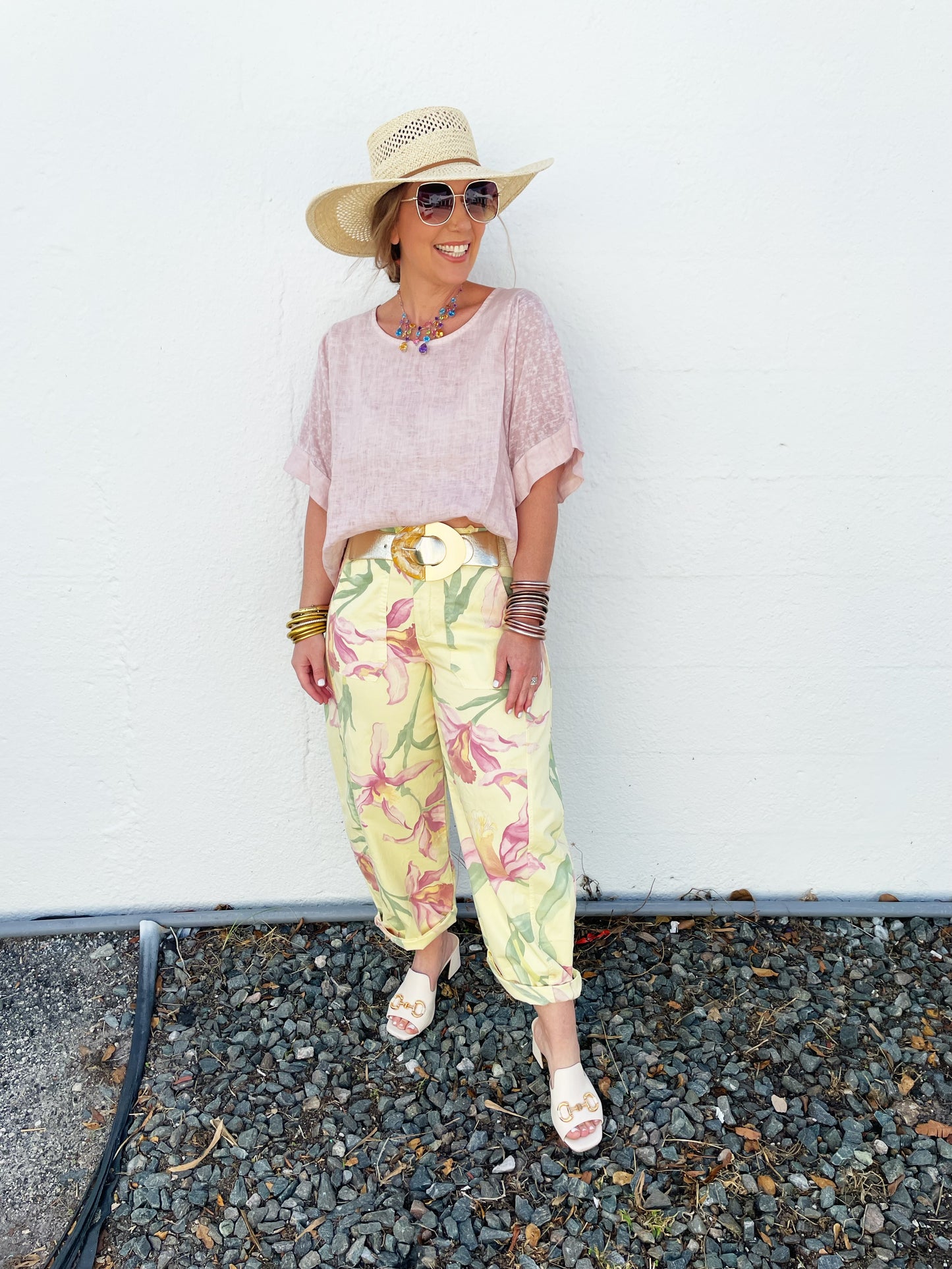 Veronica Top in Dusty Pink