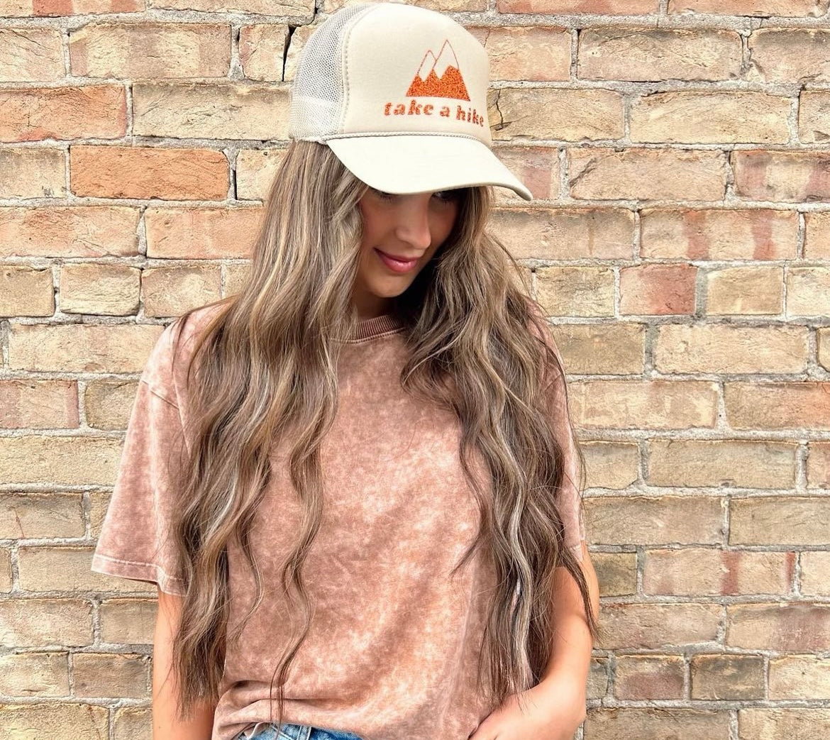 Take a hike trucker hat *FINAL SALE ITEM
