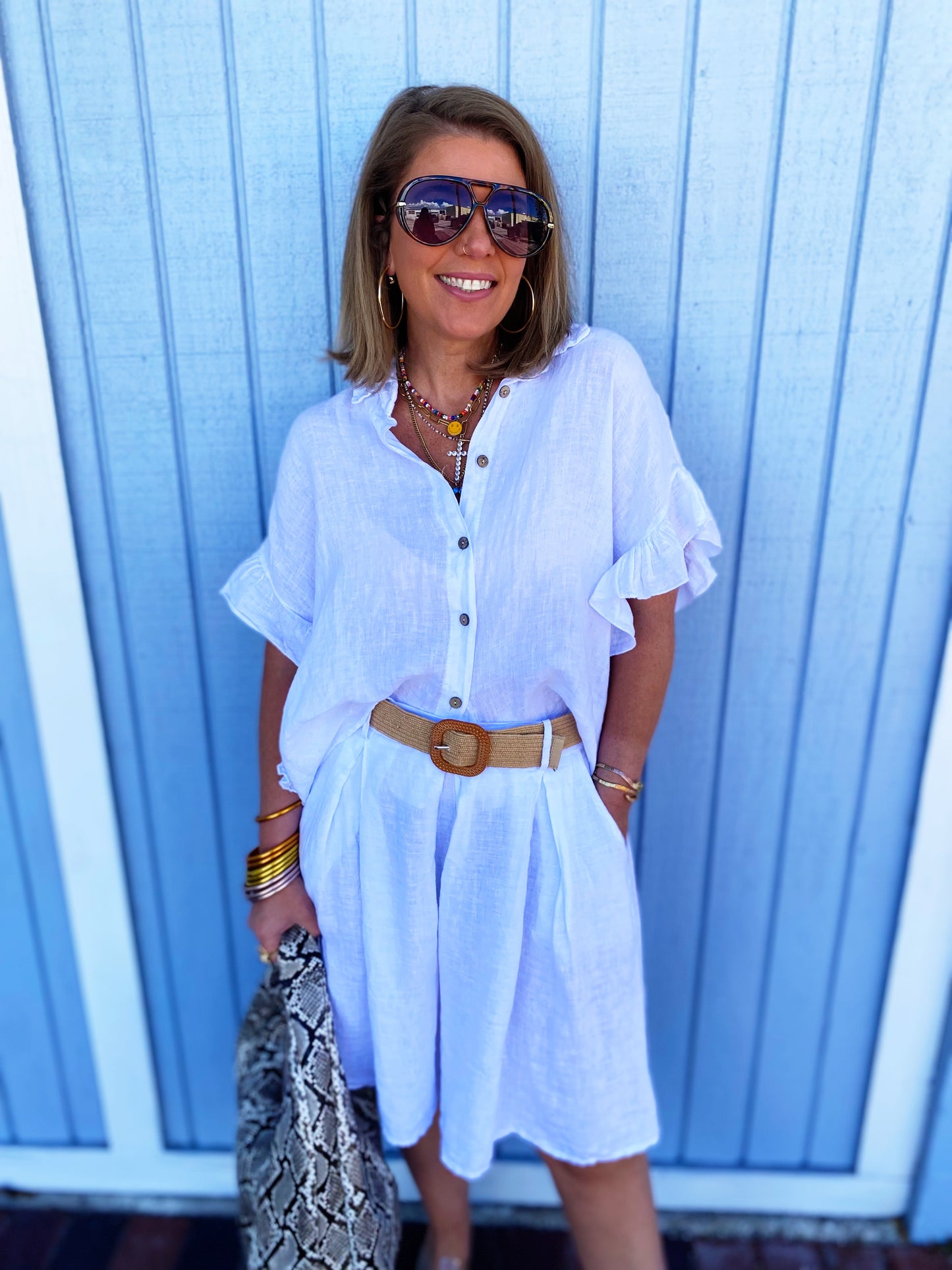 Amelia 3 piece Set in White FINAL SALE