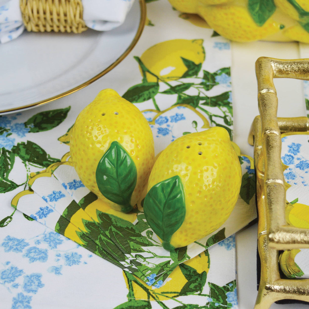 Lemon Ginger Reversible Placemats *FINAL SALE