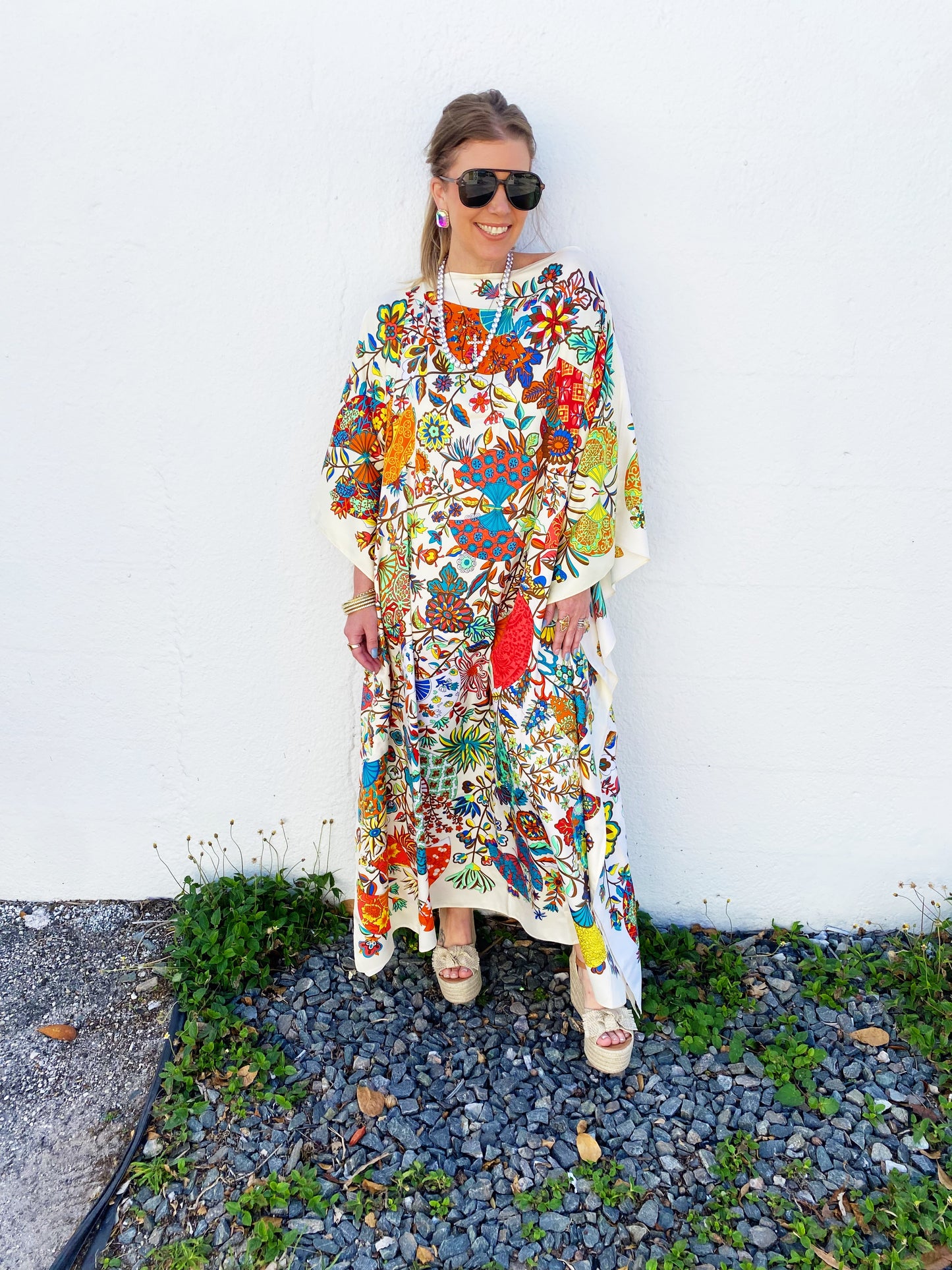 Ella Kaftan - Washable Silk- Multiple Prints