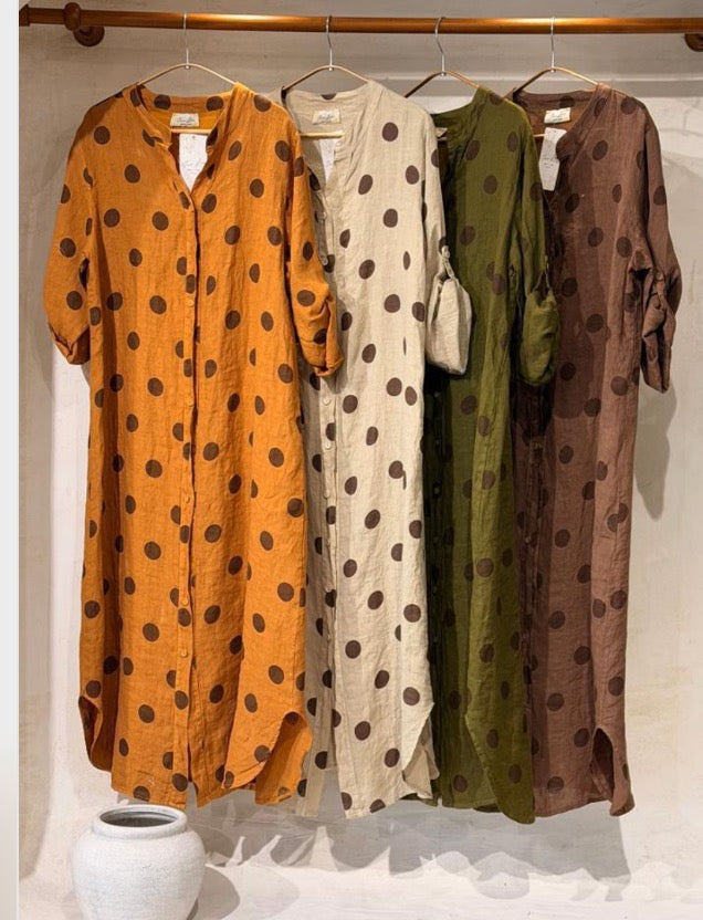 Lottie Dress in Mustard