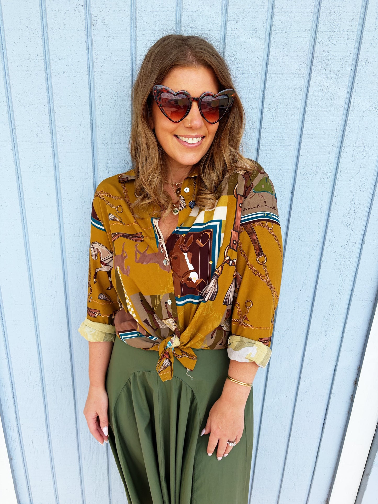 Olivia Top in Mustard