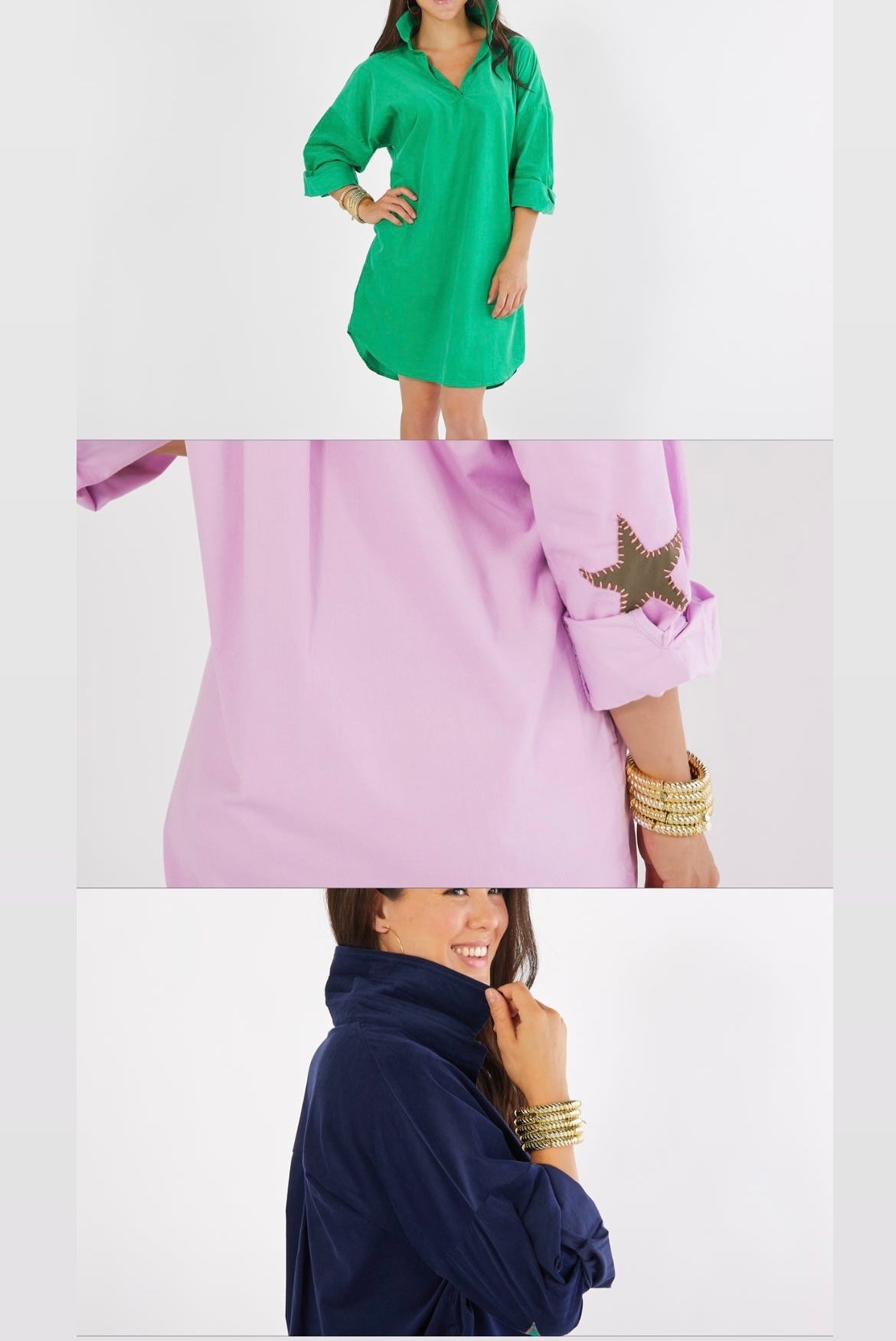 Corduroy Star Dress
