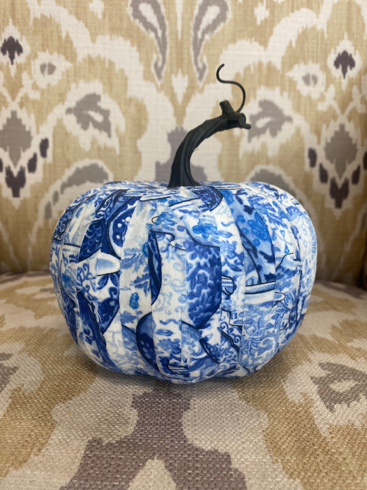 Blue & White Pumpkin Small