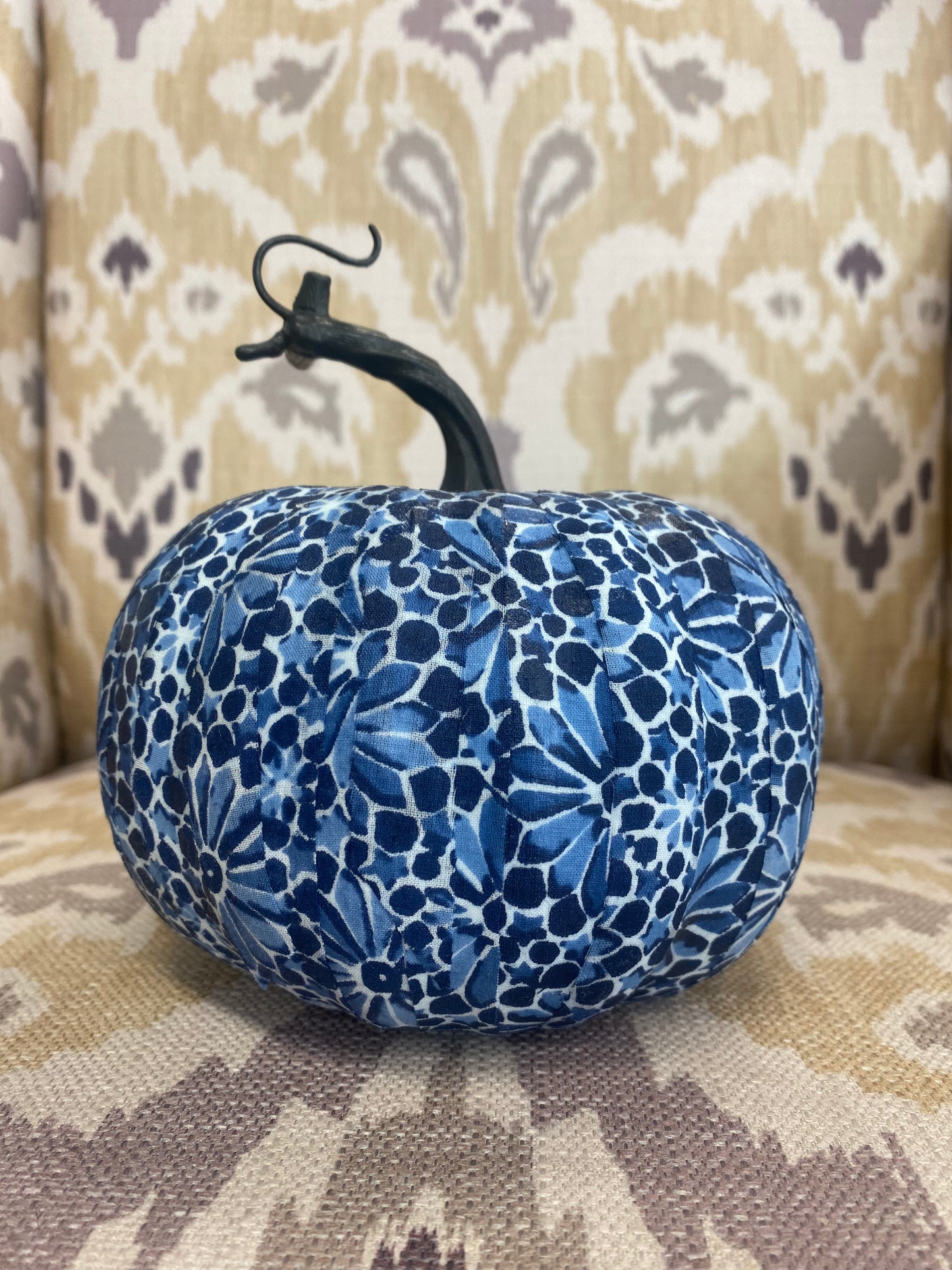 Blue & White Pumpkin Small