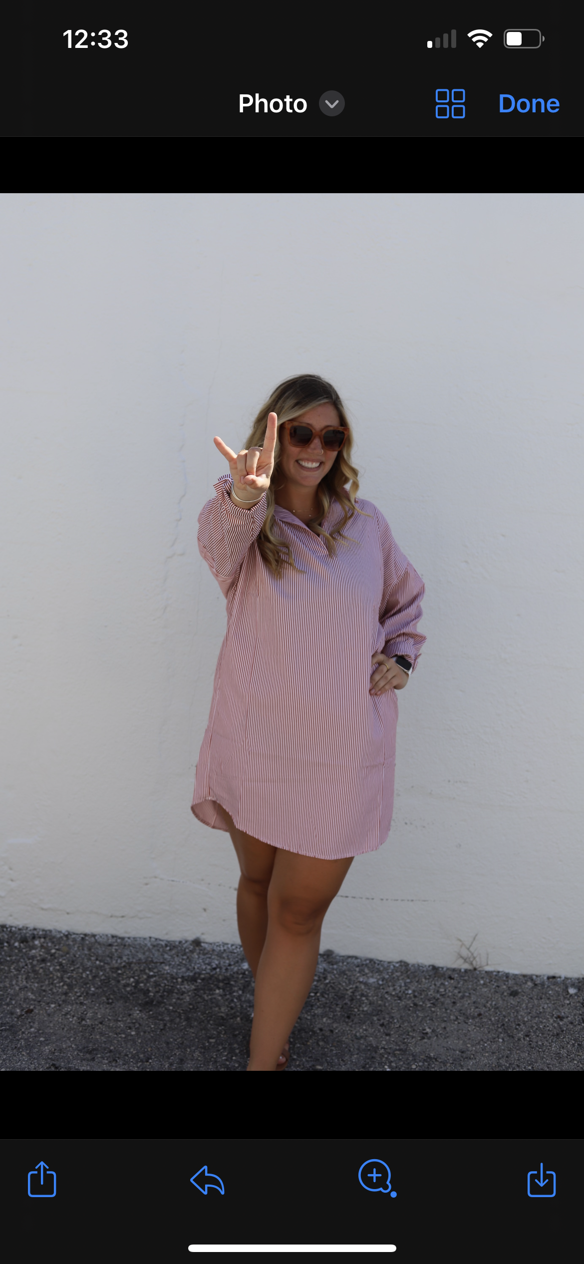 Burnt orange dress