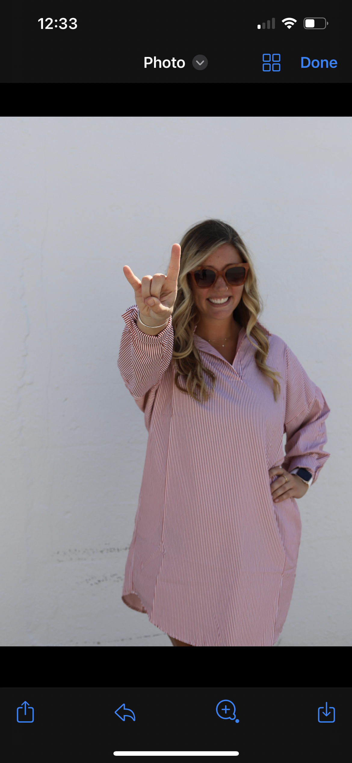 Burnt orange dress