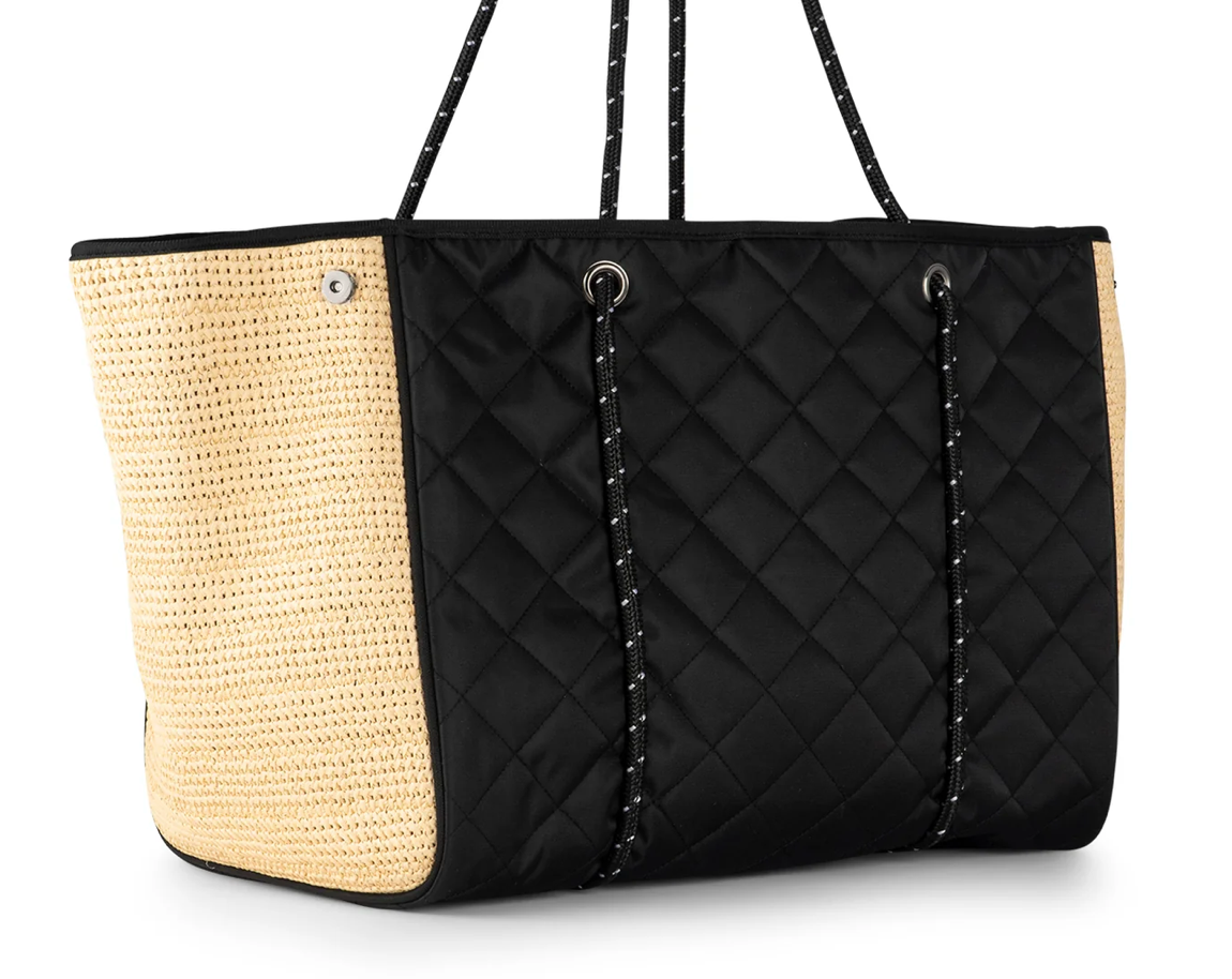 Greyson Black Raffia