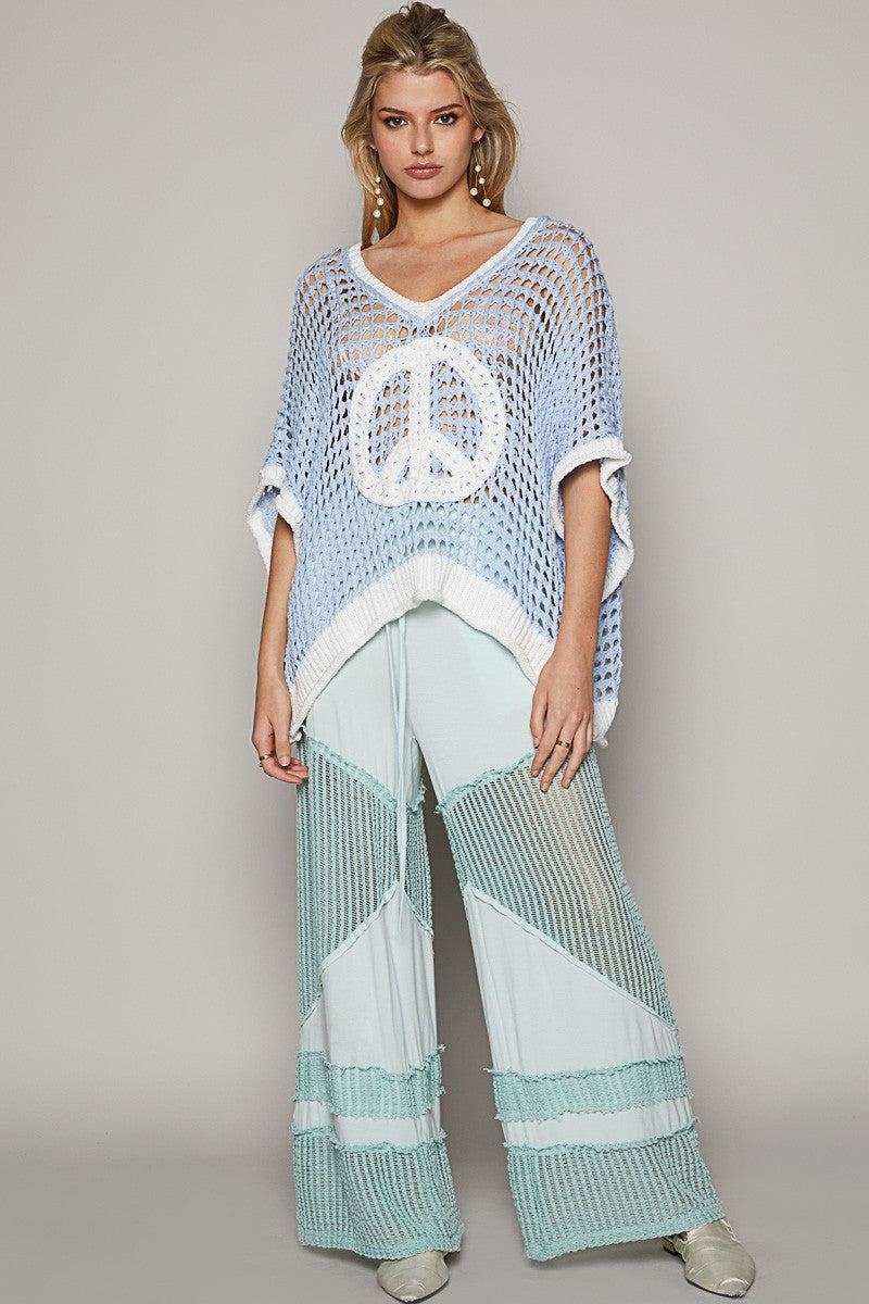 Peace Open Knit