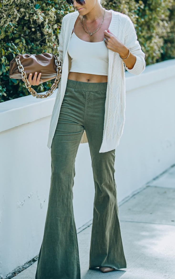 Olive Corduroy Pant