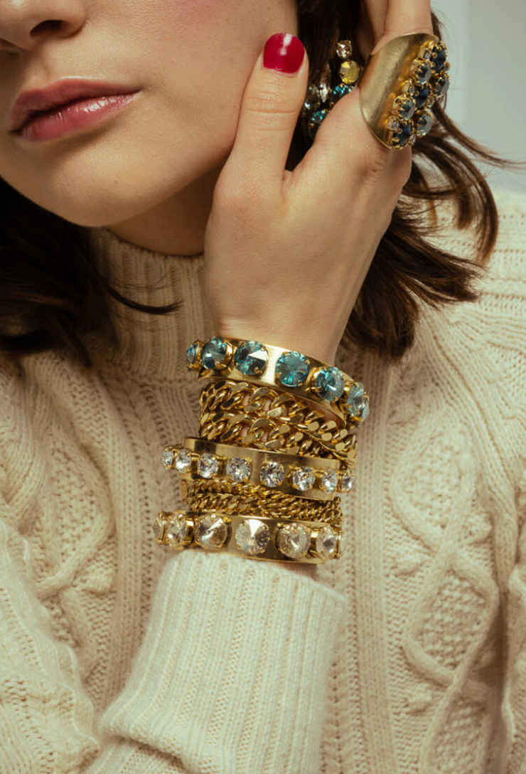 Keira Cuff in Blue